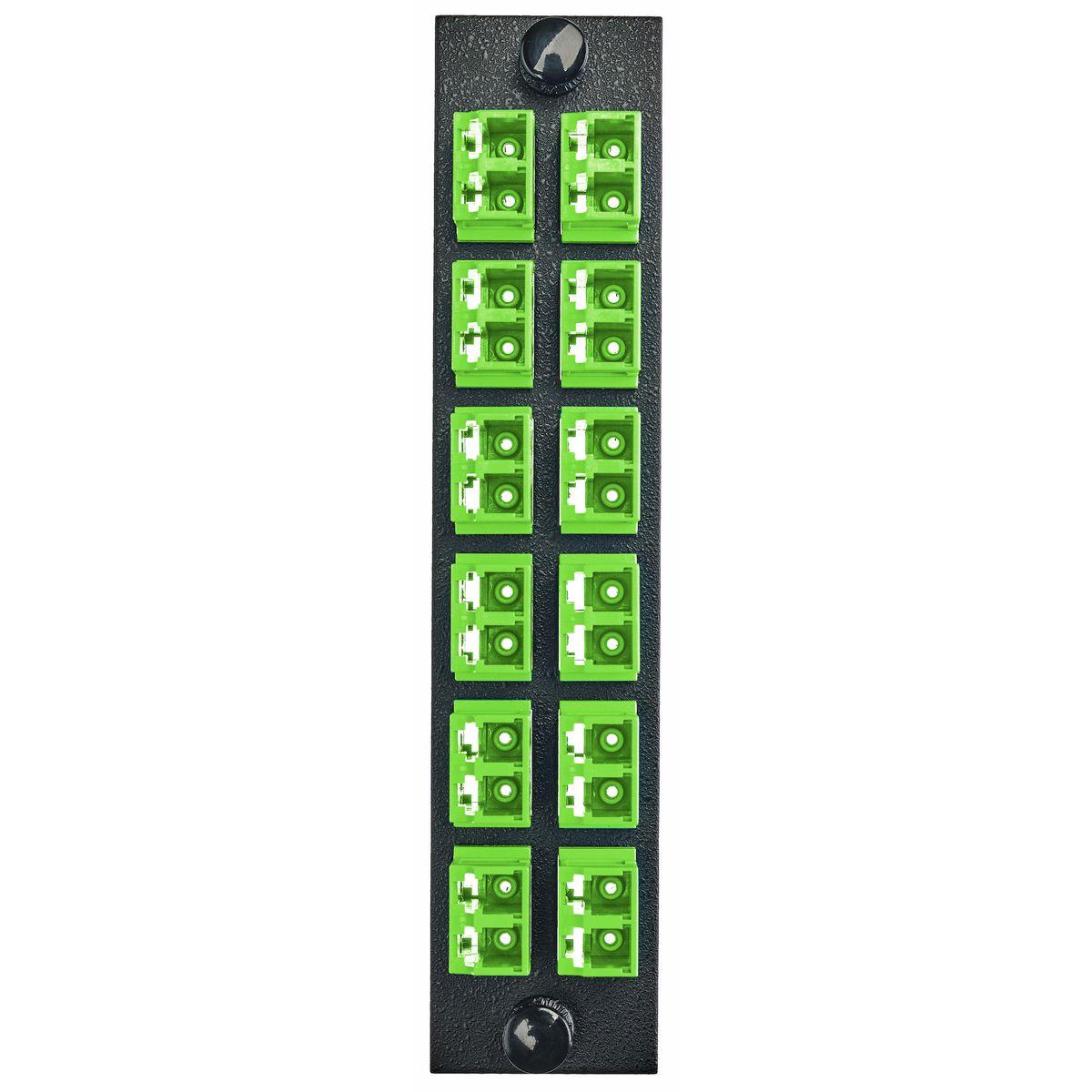 PREMISE WIRING FSPNLCDS12GN FO Patch Panel Connector Adapter, Loaded