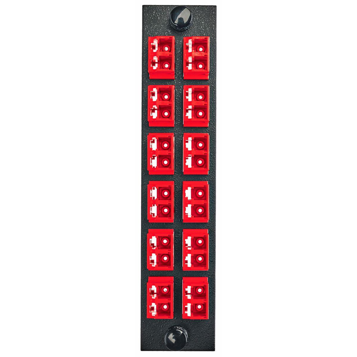 PREMISE WIRING FSPNLCDS12R FO Patch Panel Connector Adapter, Loaded