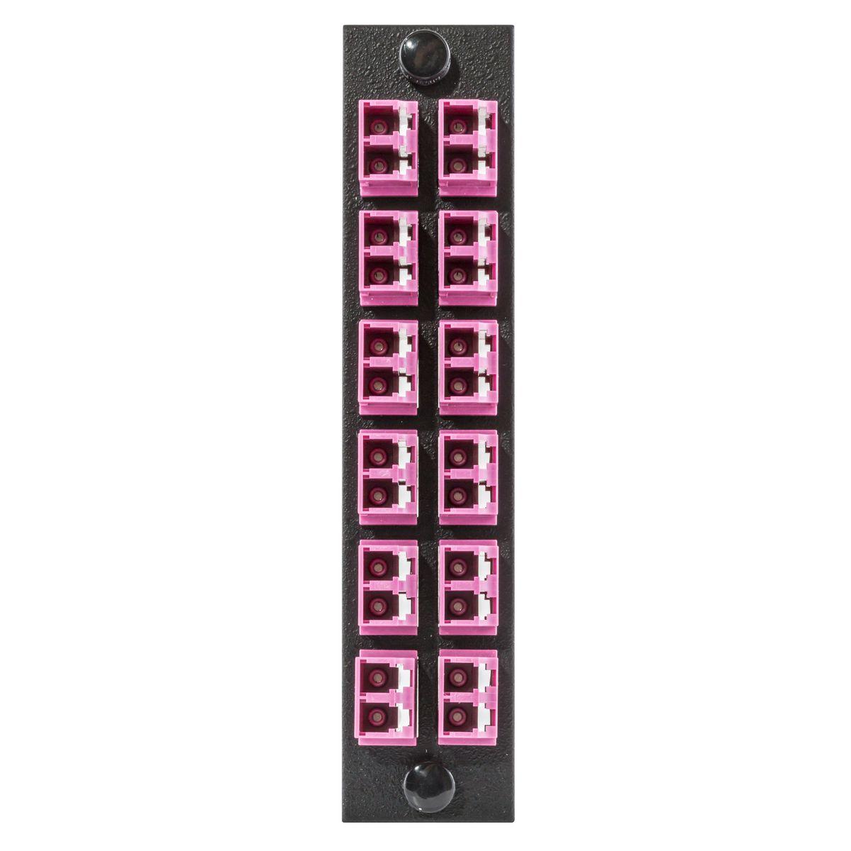 PREMISE WIRING FSPNLCDS12VI FO Patch Panel Connector Adapter, Loaded
