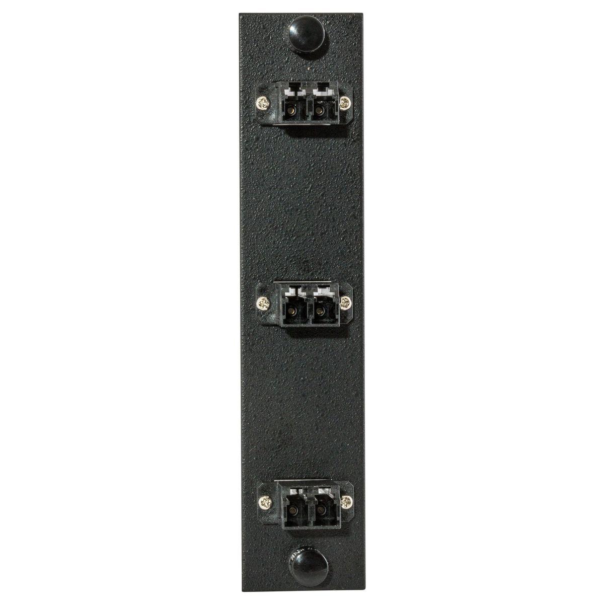 PREMISE WIRING FSPNLCDS3BK FO Patch Panel Connector Adapter, Loaded