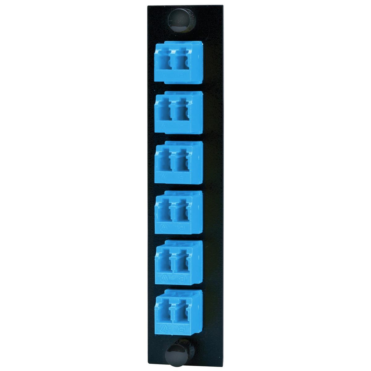PREMISE WIRING FSPNLCDS6B FO Patch Panel Connector Adapter, Loaded