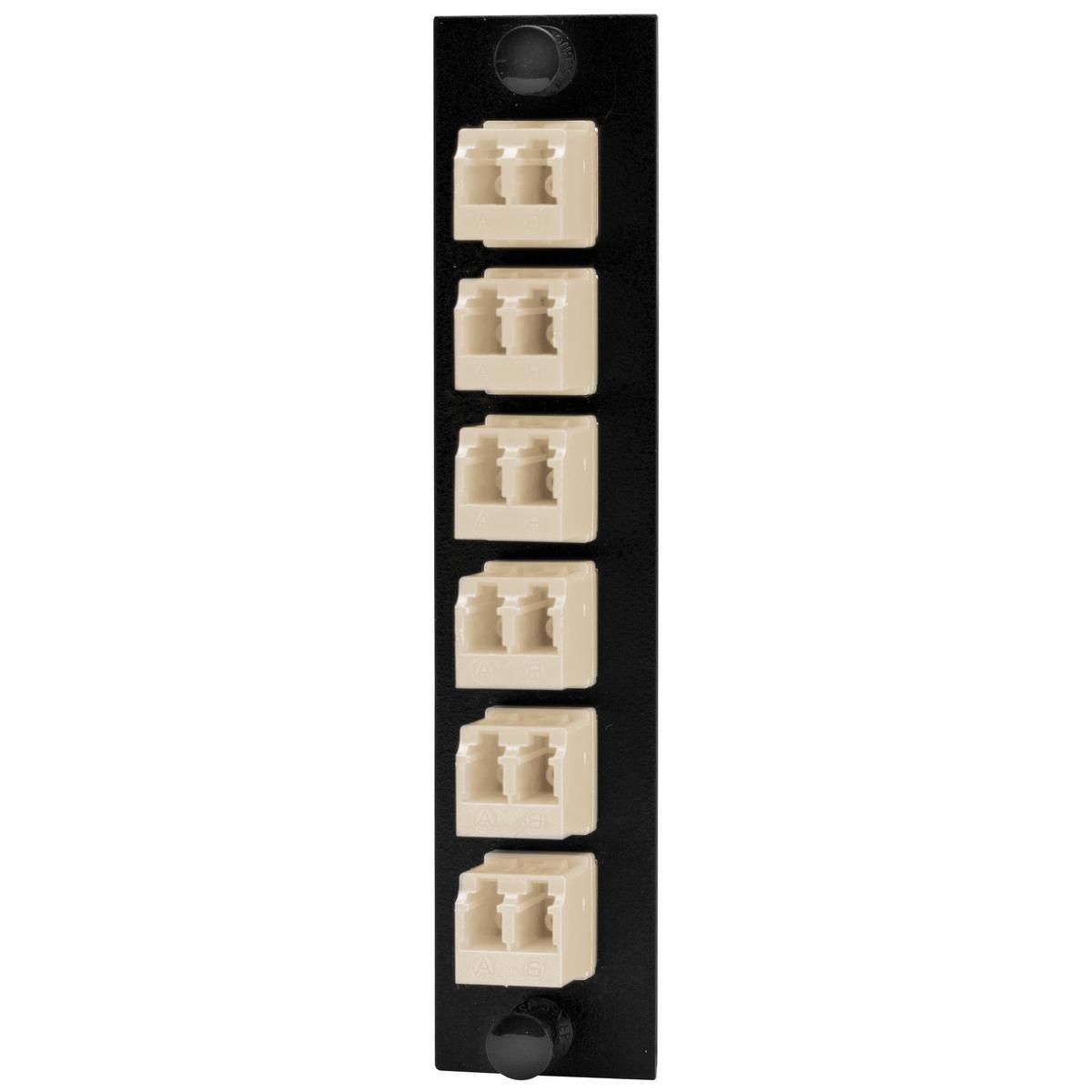 PREMISE WIRING FSPNLCDS6BE FO Patch Panel Connector Adapter, Loaded
