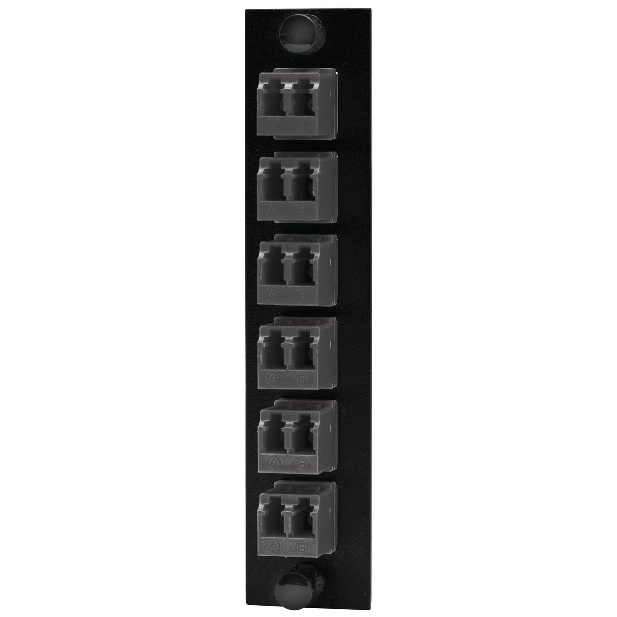 PREMISE WIRING FSPNLCDS6BK FO Patch Panel Connector Adapter, Loaded