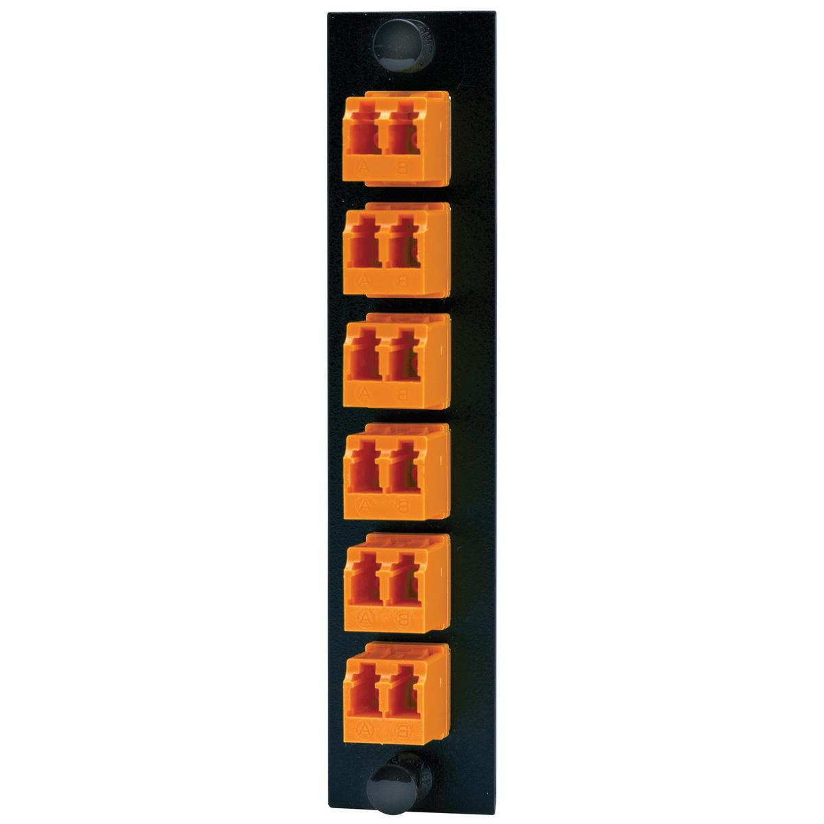 PREMISE WIRING FSPNLCDS6OR FO Patch Panel Connector Adapter, Loaded