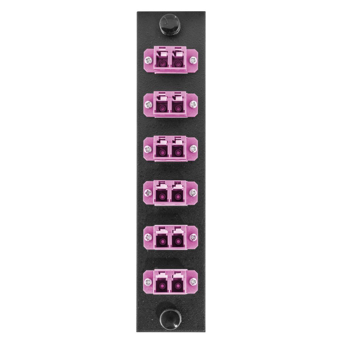 PREMISE WIRING FSPNLCDS6VI FO Patch Panel Connector Adapter, Loaded
