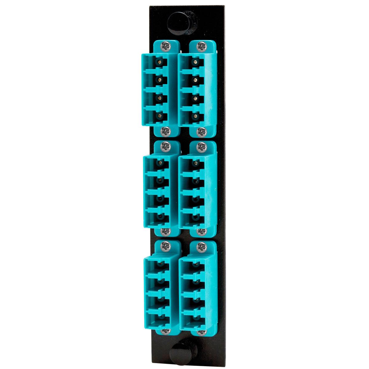 PREMISE WIRING FSPNLCQS6AQ FO Patch Panel Connector Adapter, Loaded
