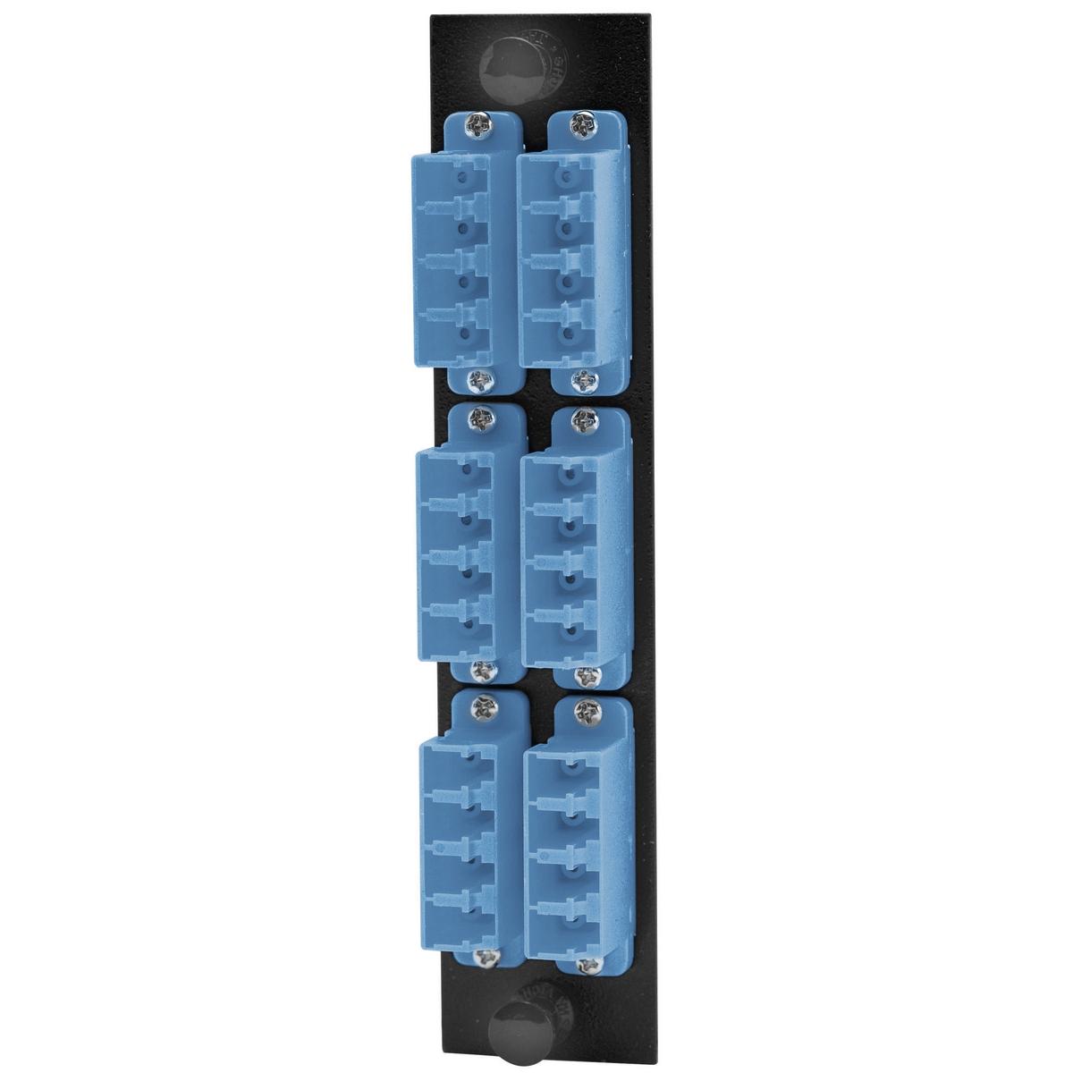 PREMISE WIRING FSPNLCQS6B FO Patch Panel Connector Adapter, Loaded
