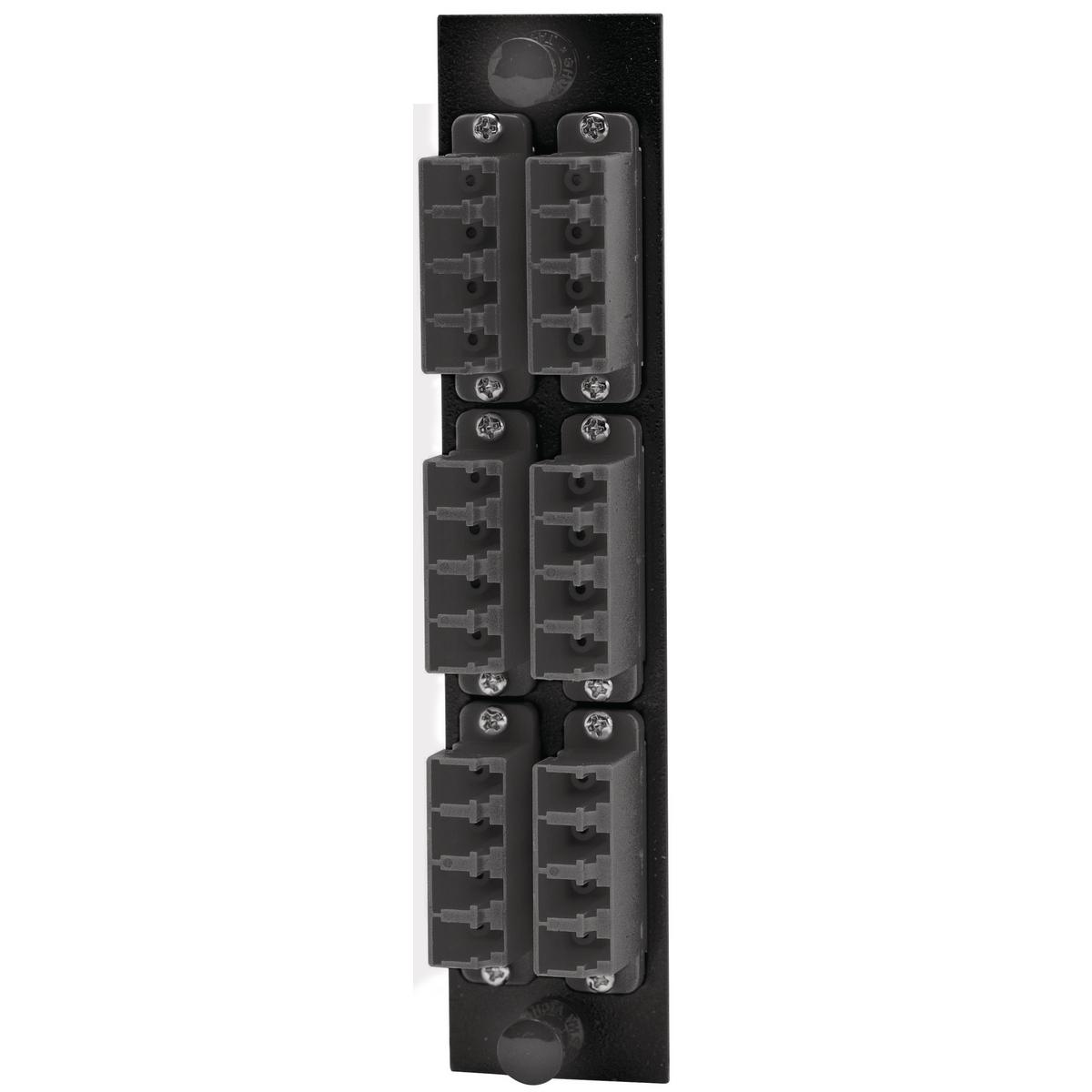 PREMISE WIRING FSPNLCQS6BK FO Patch Panel Connector Adapter, Loaded