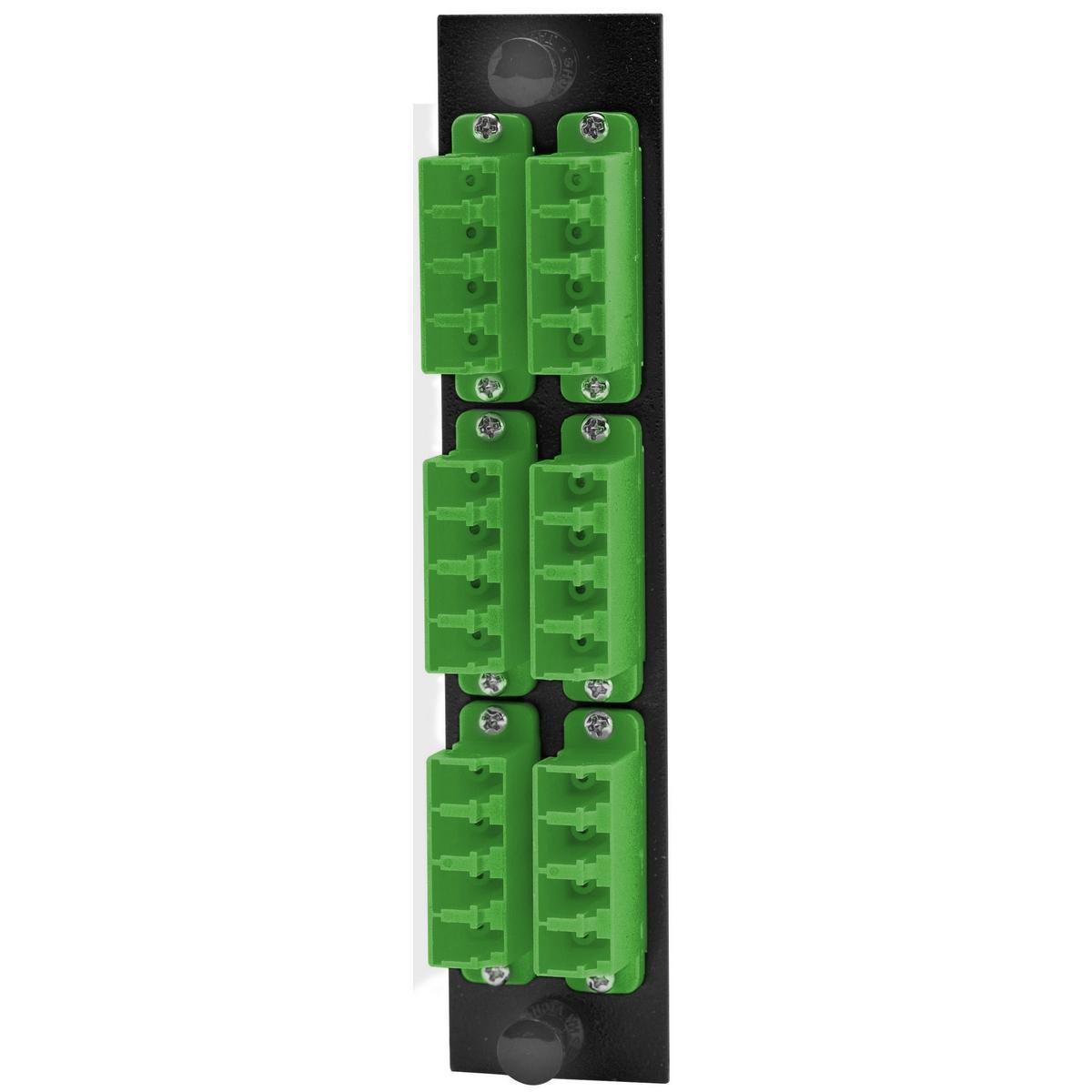 PREMISE WIRING FSPNLCQS6GN FO Patch Panel Connector Adapter, Loaded