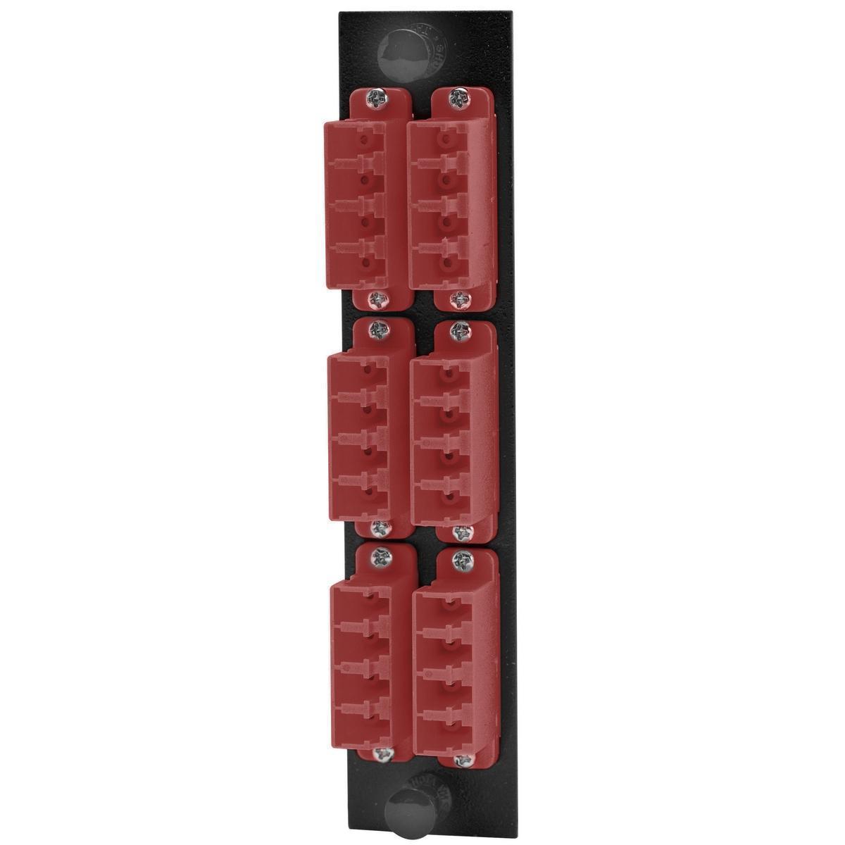 PREMISE WIRING FSPNLCQS6R FO Patch Panel Connector Adapter, Loaded
