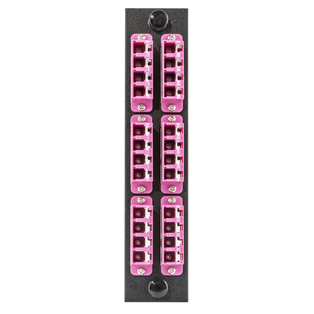 PREMISE WIRING FSPNLCQS6VI FO Patch Panel Connector Adapter, Loaded