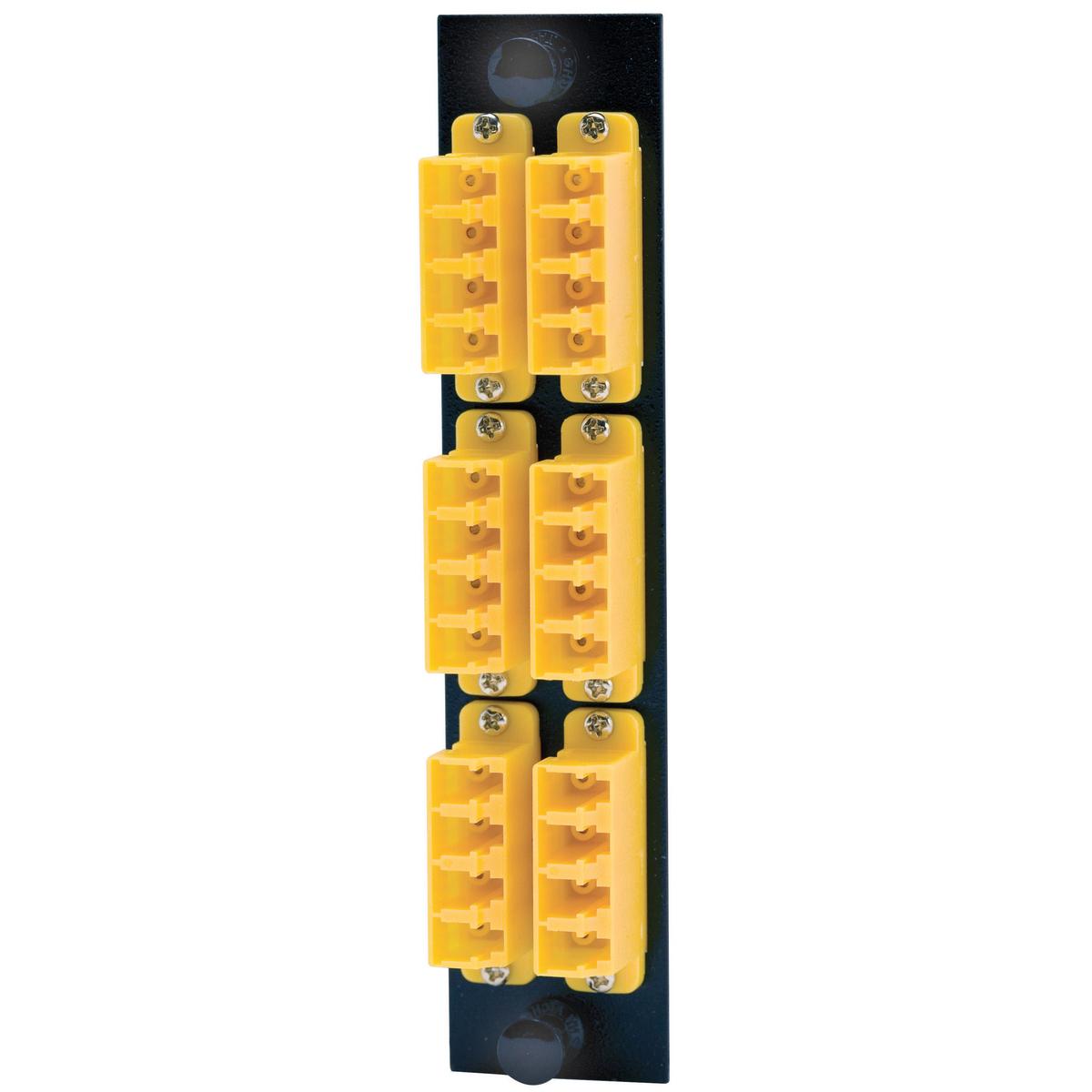 PREMISE WIRING FSPNLCQS6Y FO Patch Panel Connector Adapter, Loaded
