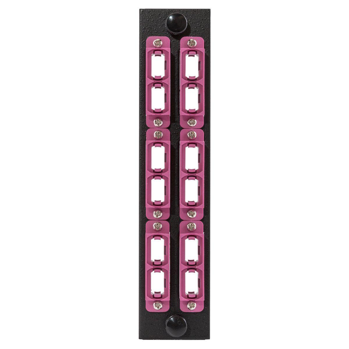 PREMISE WIRING FSPNMTPDVI6 FO Patch Panel Connector Adapter, Loaded