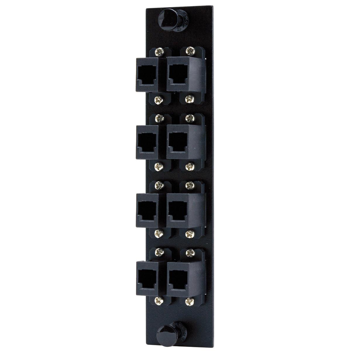 PREMISE WIRING FSPNMTRJ8 FO Patch Panel Connector Adapter, Loaded