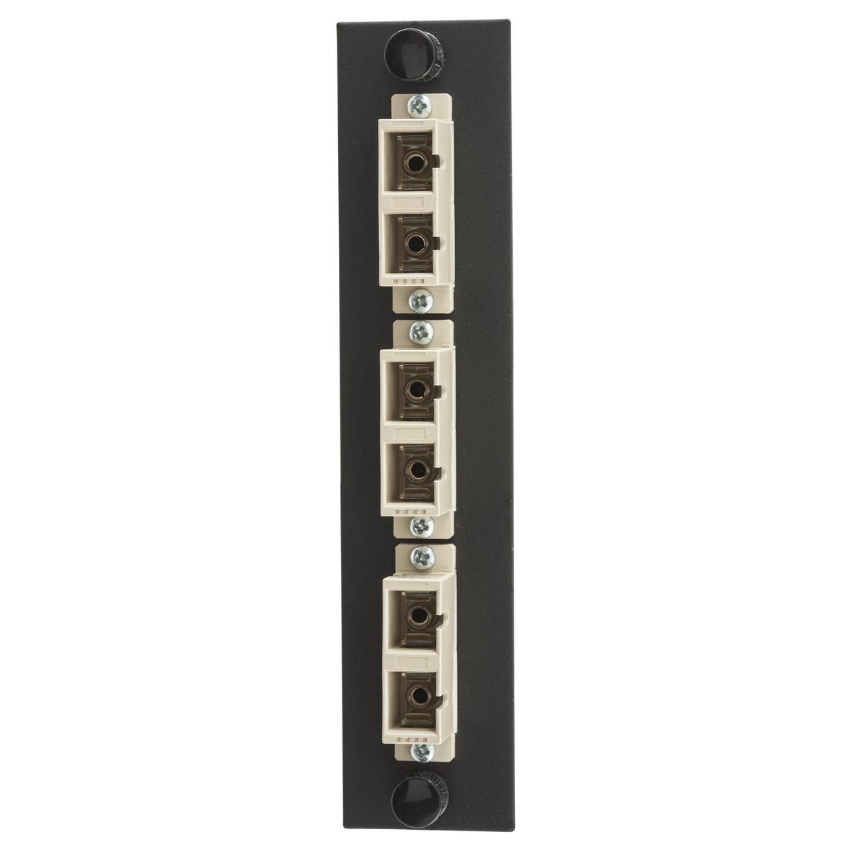 PREMISE WIRING FSPNSCDS3BE FO Patch Panel Connector Adapter, Loaded