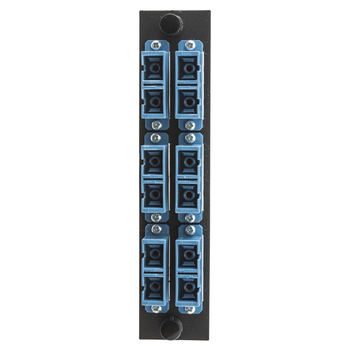 PREMISE WIRING FSPNSCDS6B FO Patch Panel Connector Adapter, Loaded