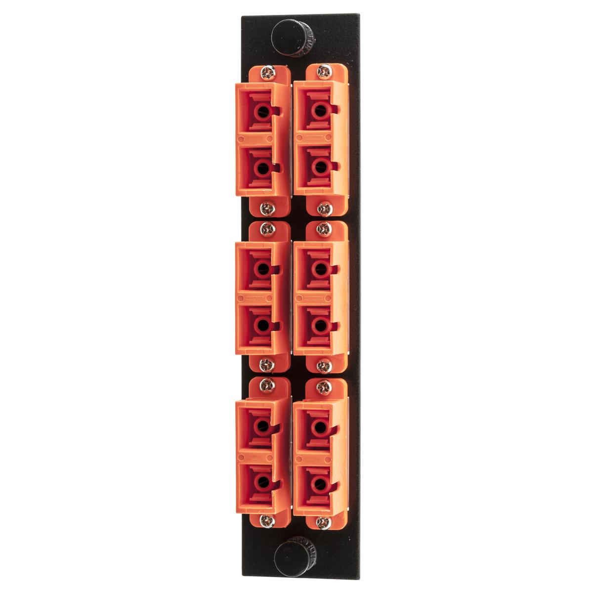 PREMISE WIRING FSPNSCDS6OR FO Patch Panel Connector Adapter, Loaded