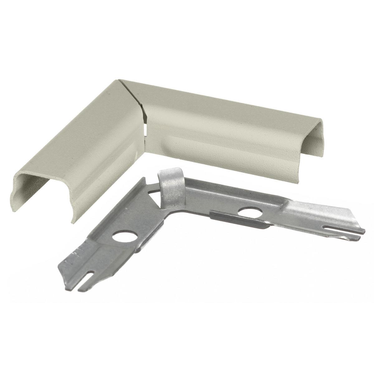 Hubbell Wiring Device-Kellems HBL511IV HBL500 Series Roll Standard Raceway Elbow, 90 deg Bend, 0.22 sq-in, Rolled Steel
