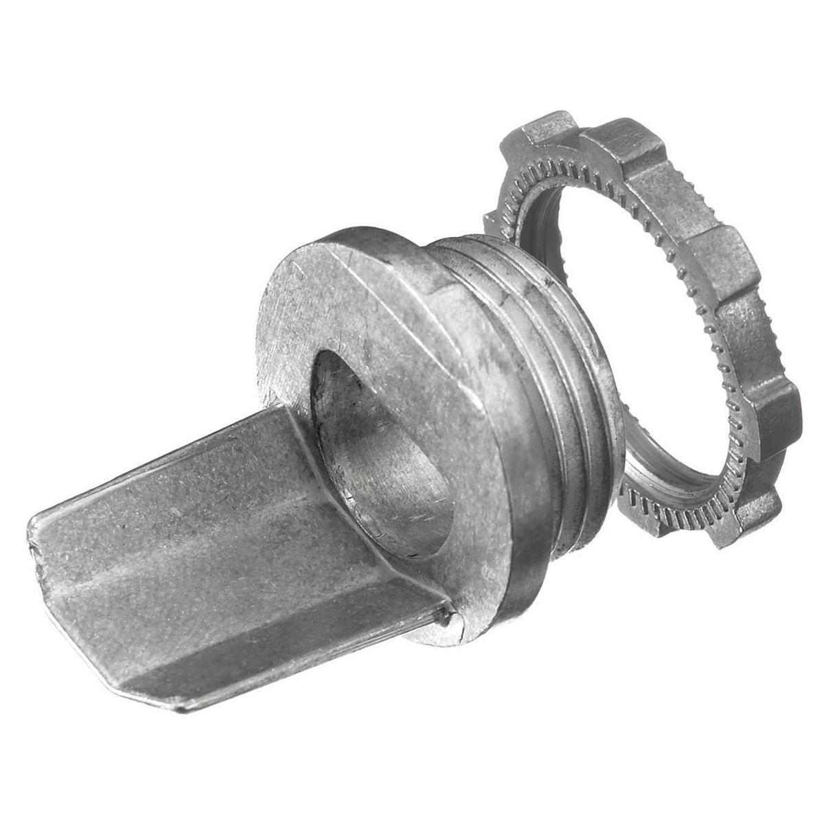 Hubbell Wiring Device-Kellems HBL5781 Standard Box Connector, 1/2 in NPT, 0.4 sq-in, For Use With HBL500/HBL750 Single Channel Metal Raceway, Rolled Steel, Galvanized/Metallic