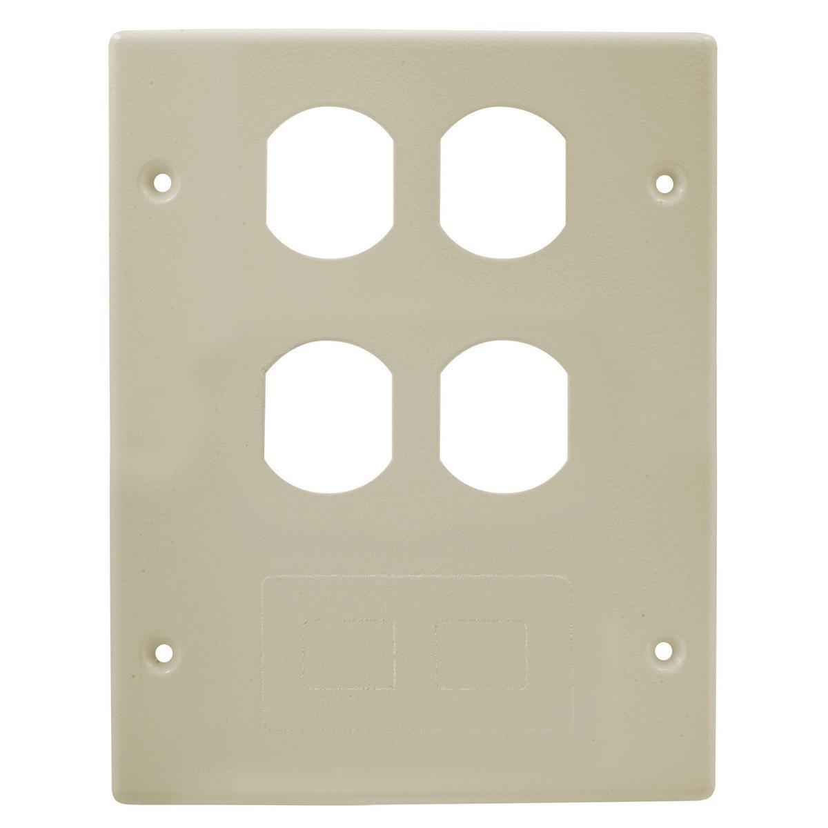 Hubbell Wiring Device-Kellems HBL6747BBFIV Raceway Outlet Box Covers & Plates