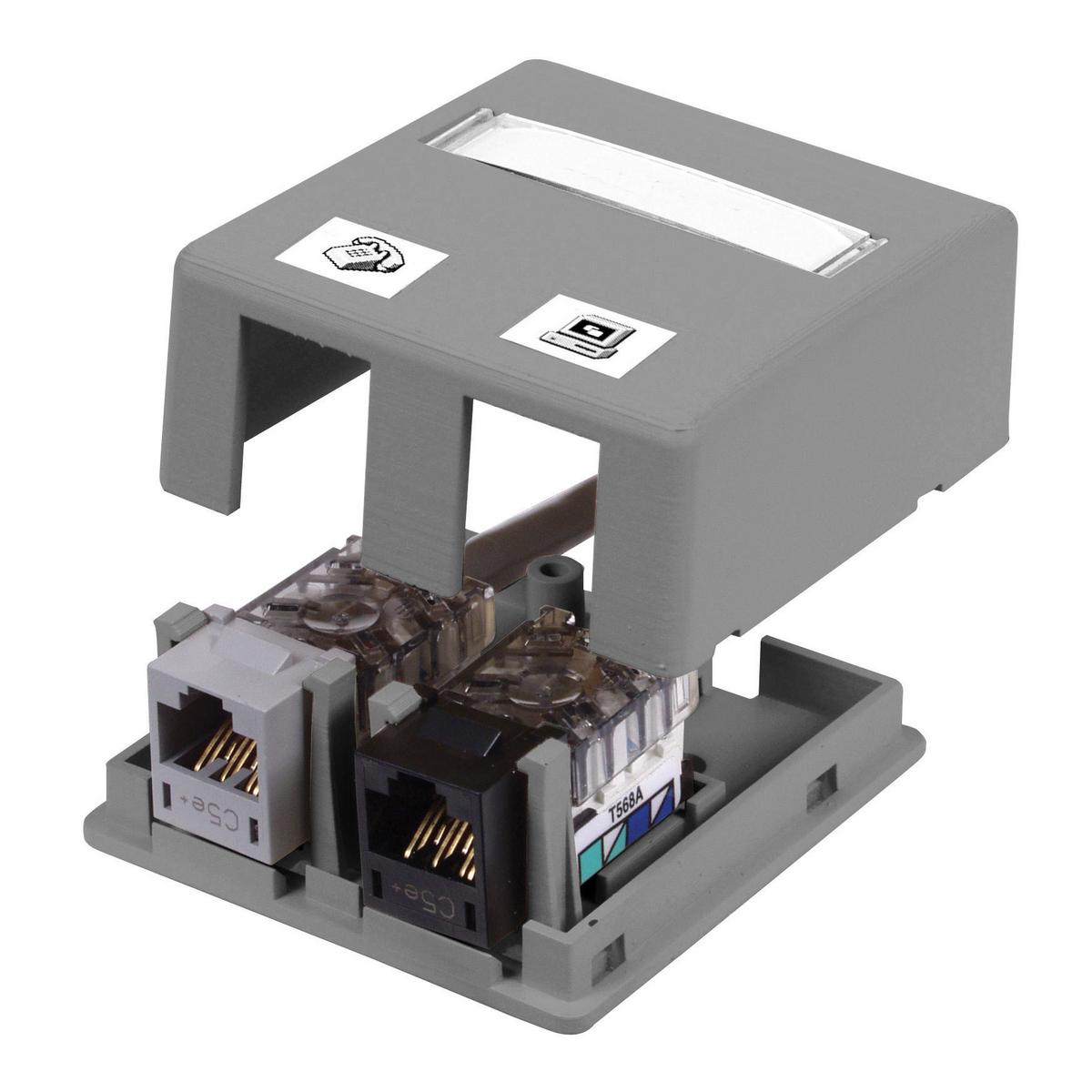 PREMISE WIRING HSB2GY Surface Outlet Box