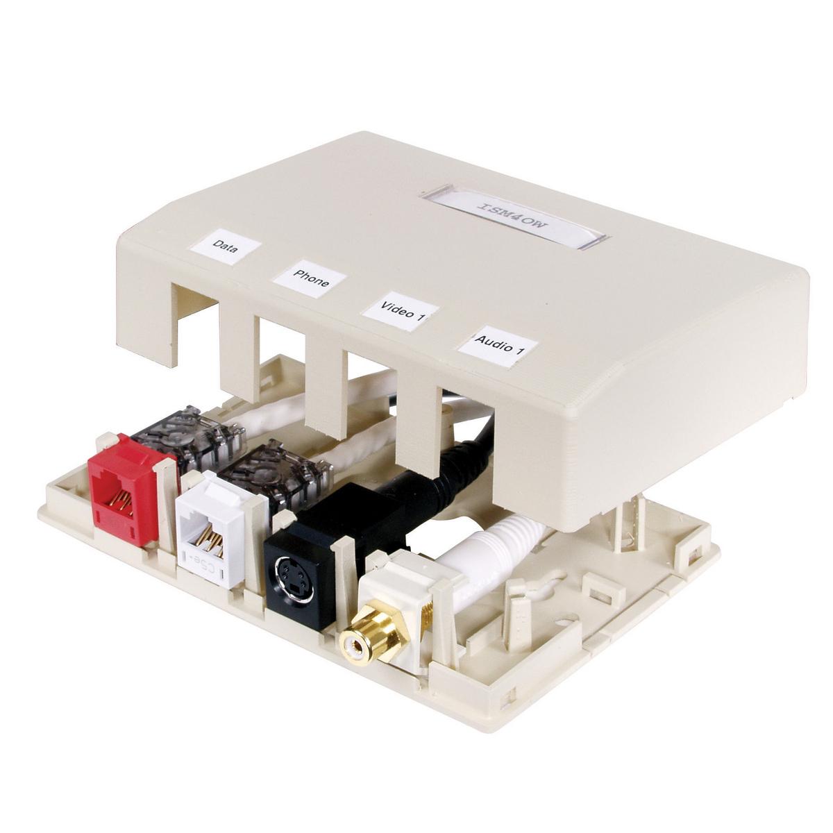 PREMISE WIRING HSB4OW Surface Outlet Box