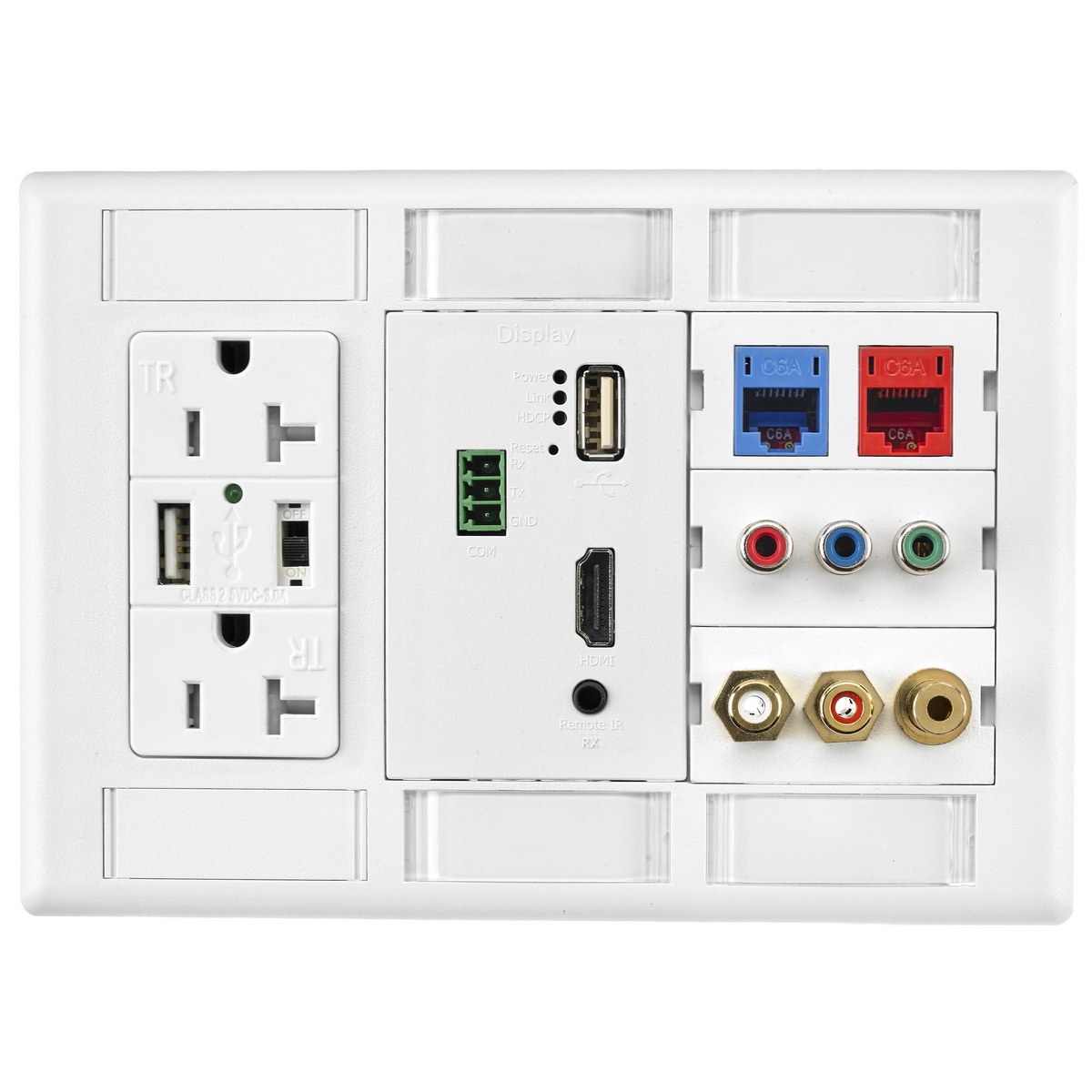 PREMISE WIRING IMFP1D2OW Faceplate Adapter Frames