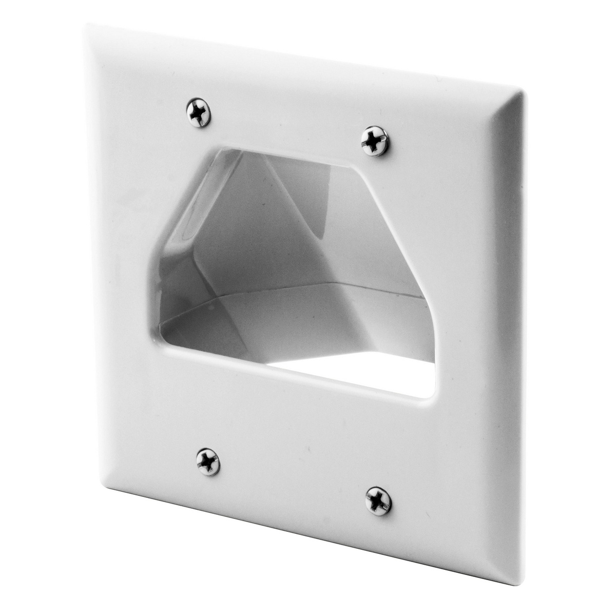 Hubbell Wiring Device-Kellems NSAV2W Cable Access Wallplates