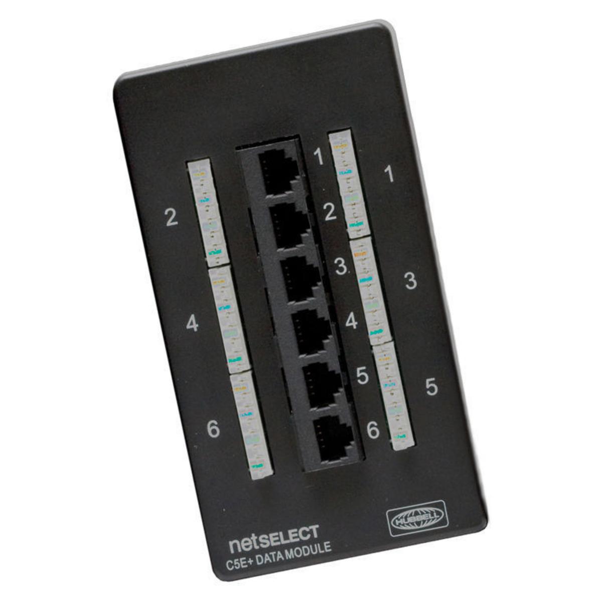 Hubbell Wiring Device-Kellems NSODK6 Media Network Center Voice & Data Module