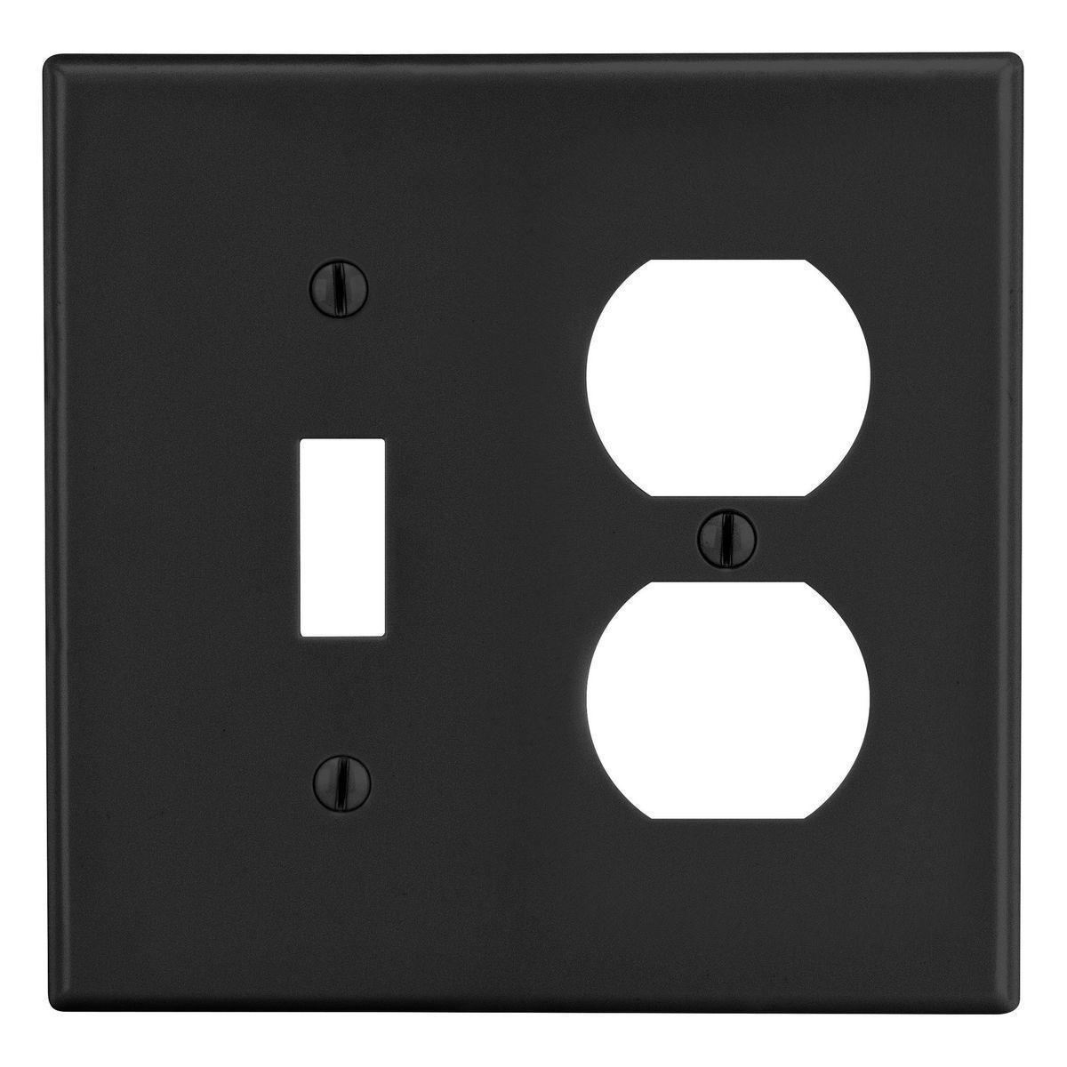 Hubbell Wiring Device-Kellems PJ18BK Combination Wallplates