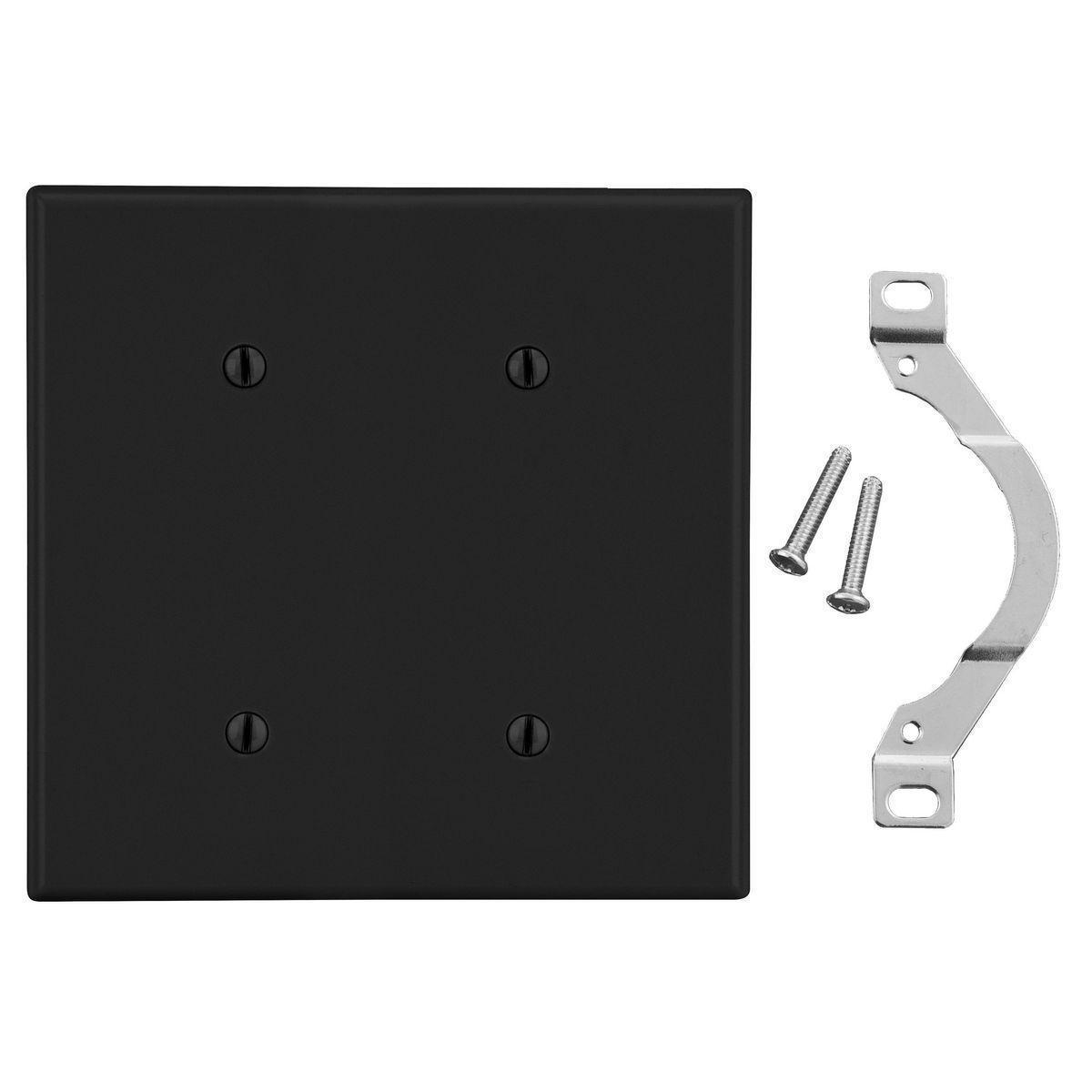 Hubbell Wiring Device-Kellems P24BK Blank Wallplates
