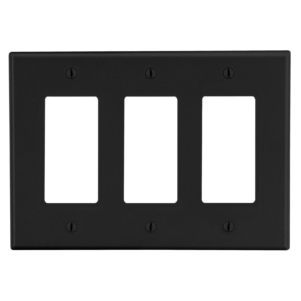 Hubbell Wiring Device-Kellems P263BK Decorative Wallplates