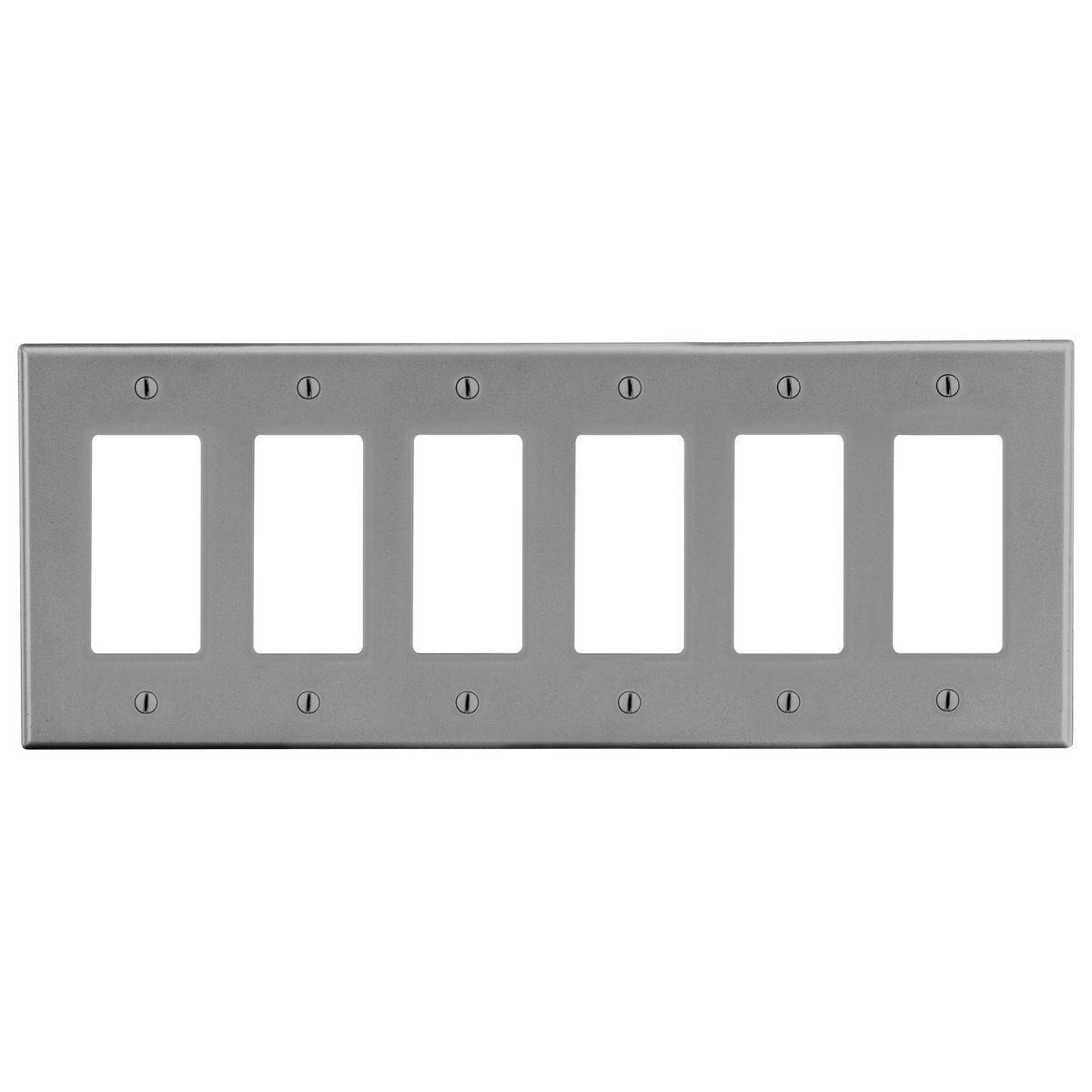 Hubbell Wiring Device-Kellems P266GY Decorative Wallplates