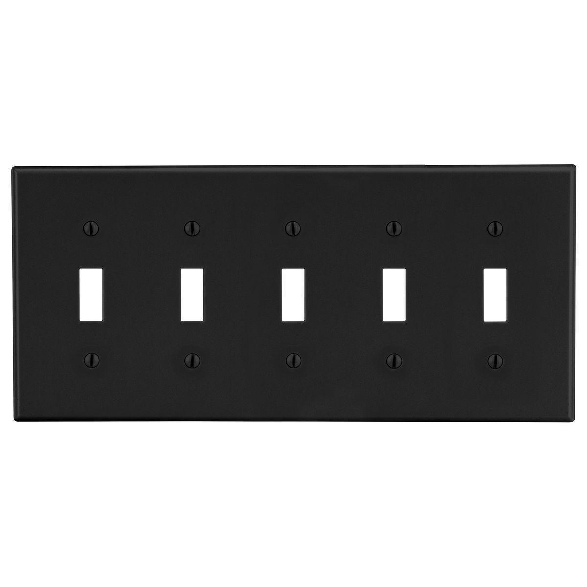 Hubbell Wiring Device-Kellems P5BK Standard Wallplates