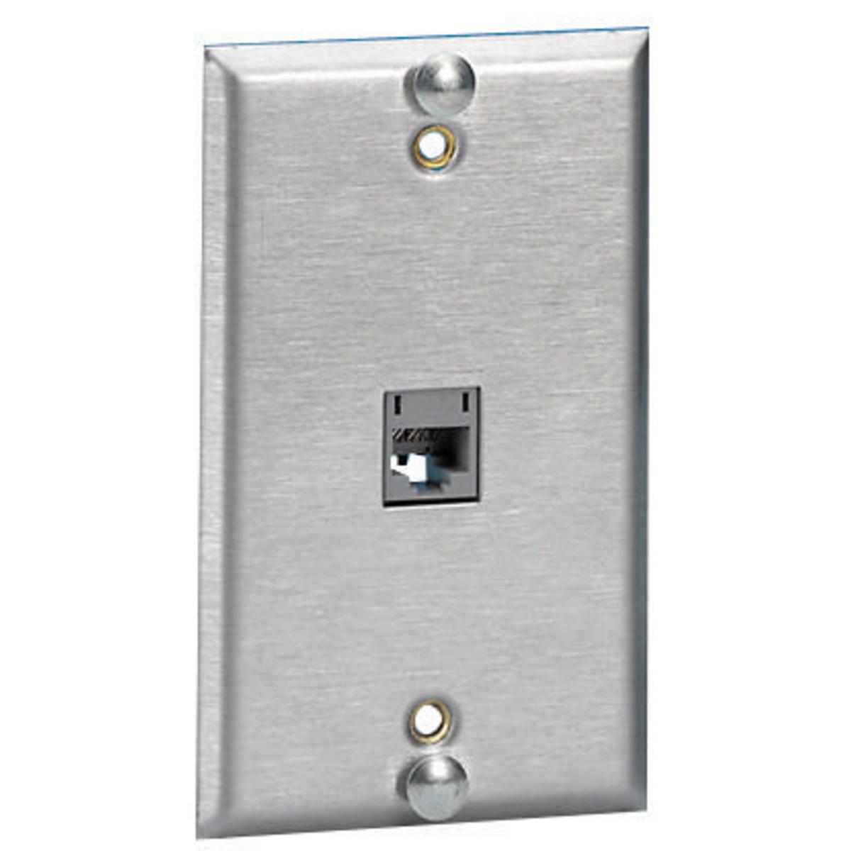 PREMISE WIRING P630S1G Phone Wallplates