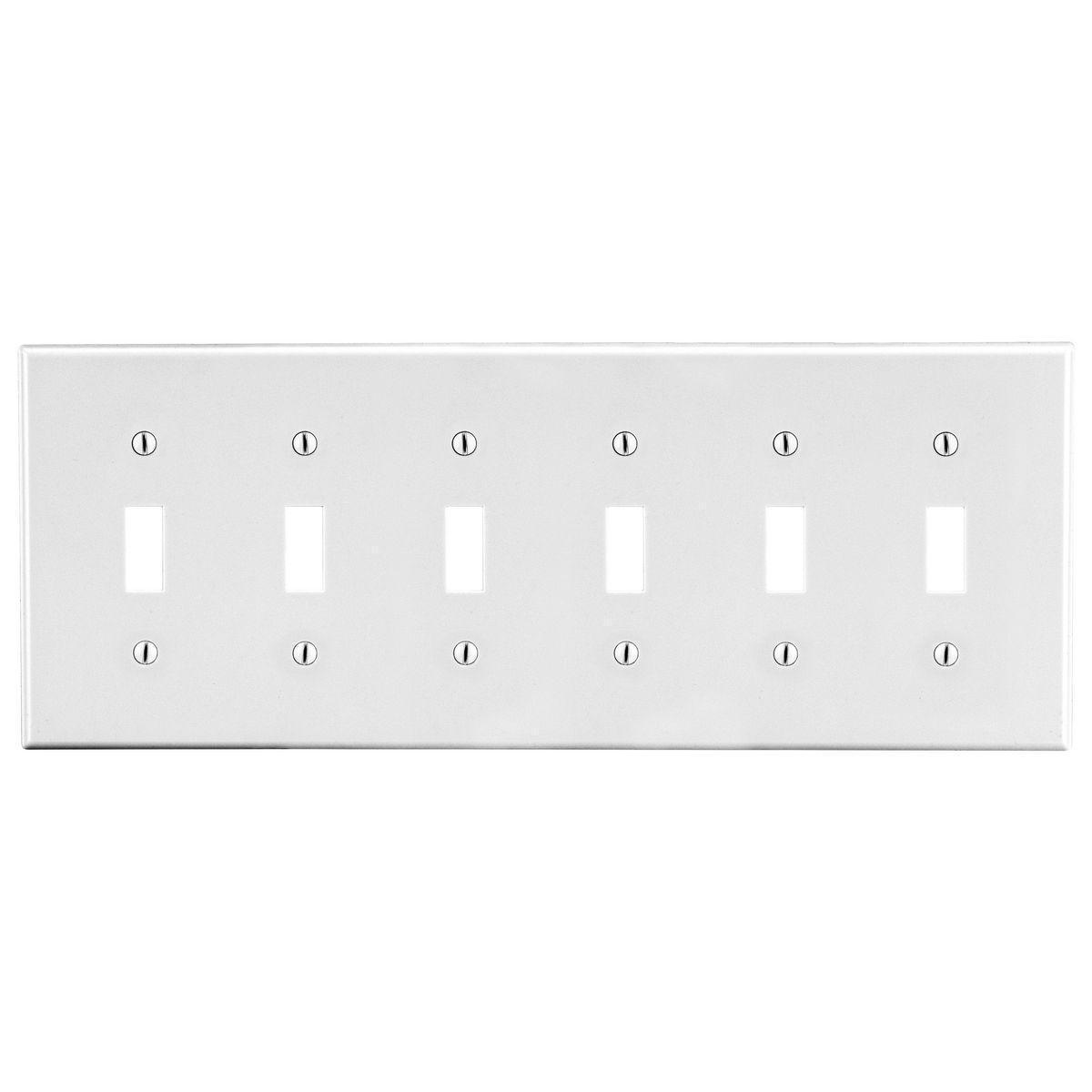 Hubbell Wiring Device-Kellems P6W Standard Wallplates
