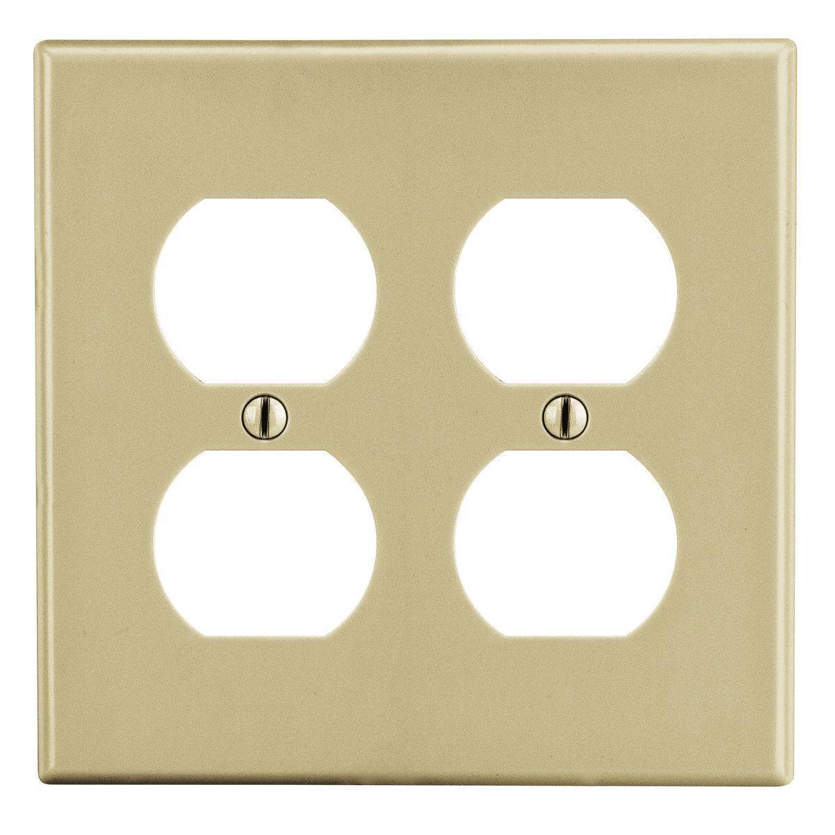 Hubbell Wiring Device-Kellems PJ82I Receptacle Wallplates