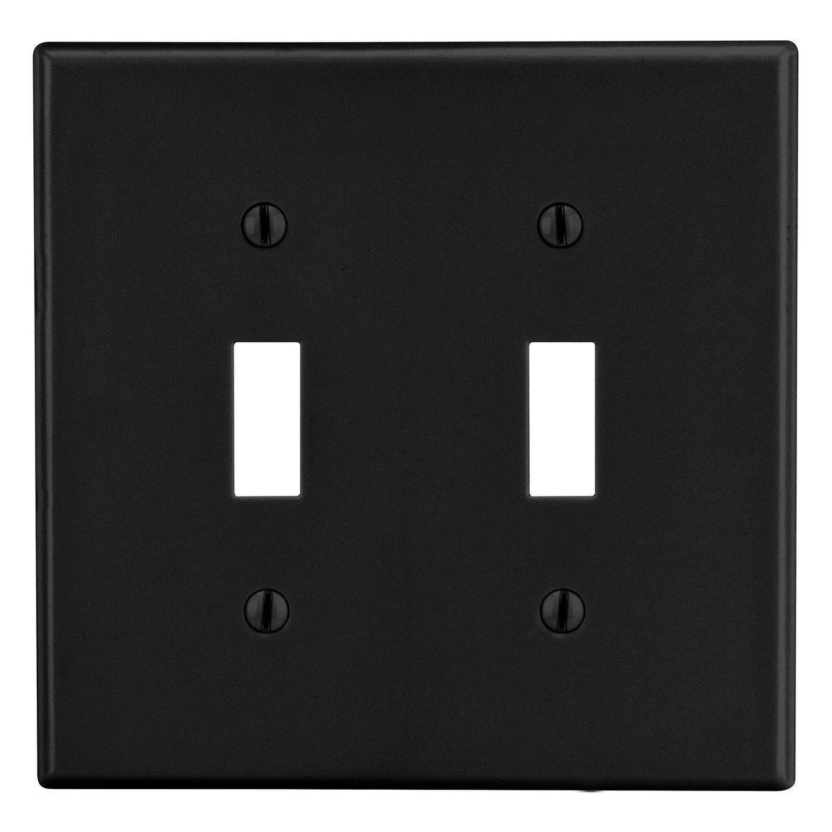 Hubbell Wiring Device-Kellems PJ2BK Standard Wallplates