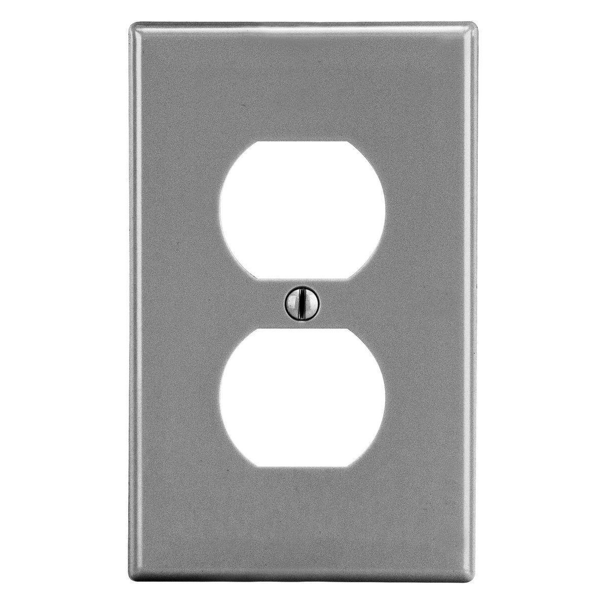 Hubbell Wiring Device-Kellems PJ8GY Receptacle Wallplates