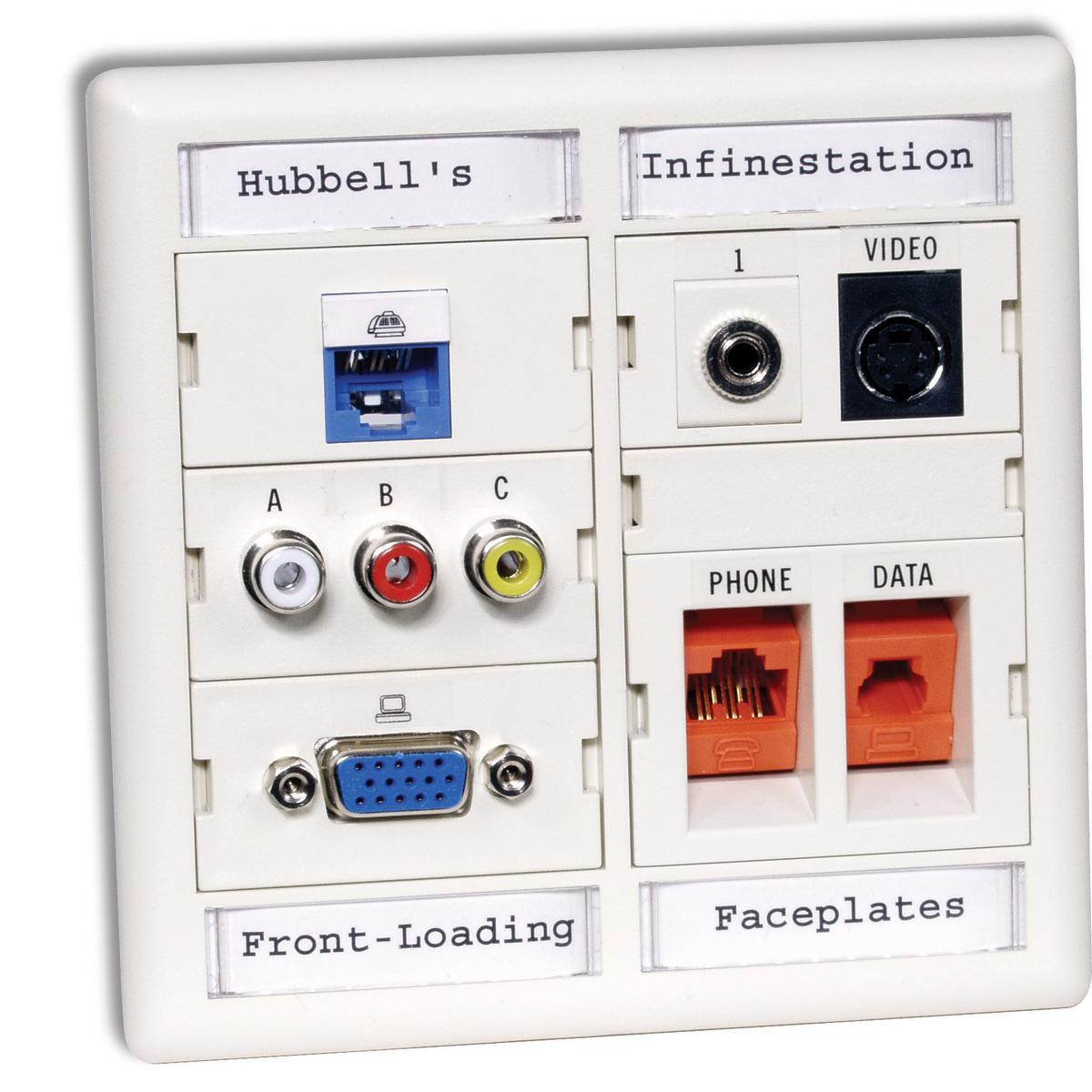 PREMISE WIRING XPLFP10W Patch Panel Icons-Labels