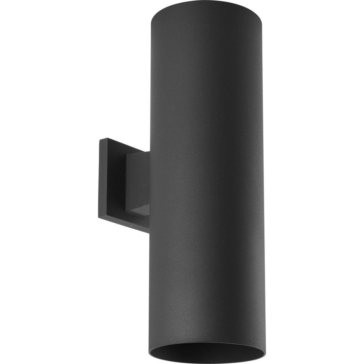 Progress Lighting® P5642-31/30K Contemporary/Modern Up Down Outdoor Wall Fixture, (2) Lamp, 120 V AC, Black Powder Coated/Painted Housing