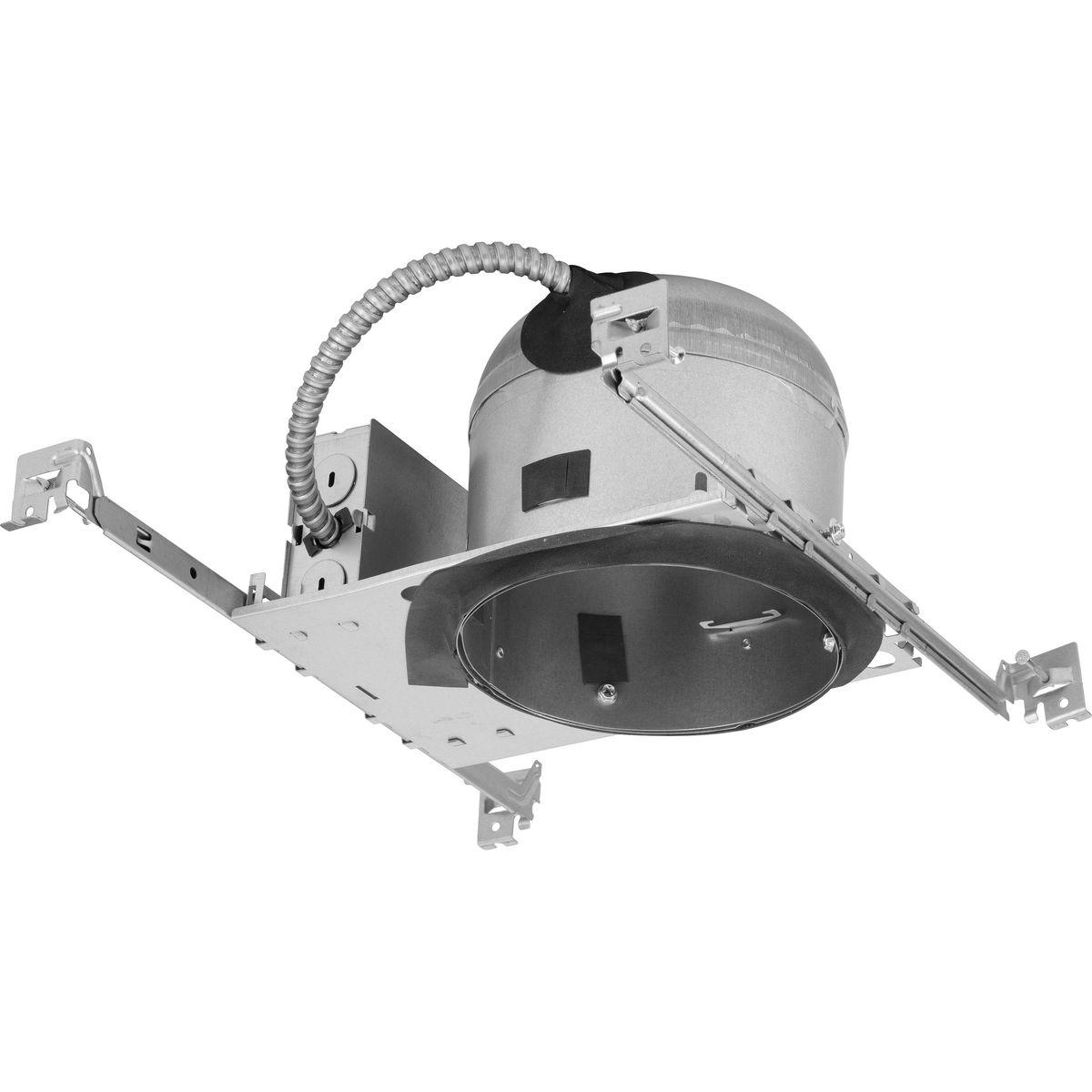 Progress Lighting® P806S-N-MD-ICAT P806S Round Recessed Housing, Incandescent Lamp, 120 V, 6.4 in Ceiling Opening, Steel Housing