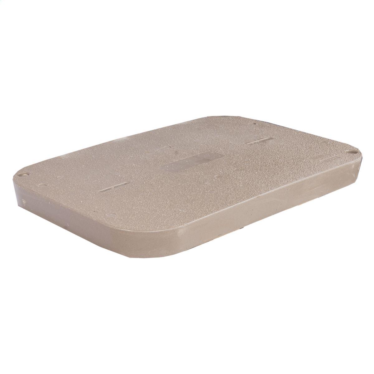 QUAZITE® PG1324HA0009 HA Series 1-Piece Tier-15 Blank Heavy Duty Underground Cover, 24 in L x 13 in W x 2 in D, For Use With Splice, Pull Box Equipment Enclosure, Concrete Box, Polymer Concrete