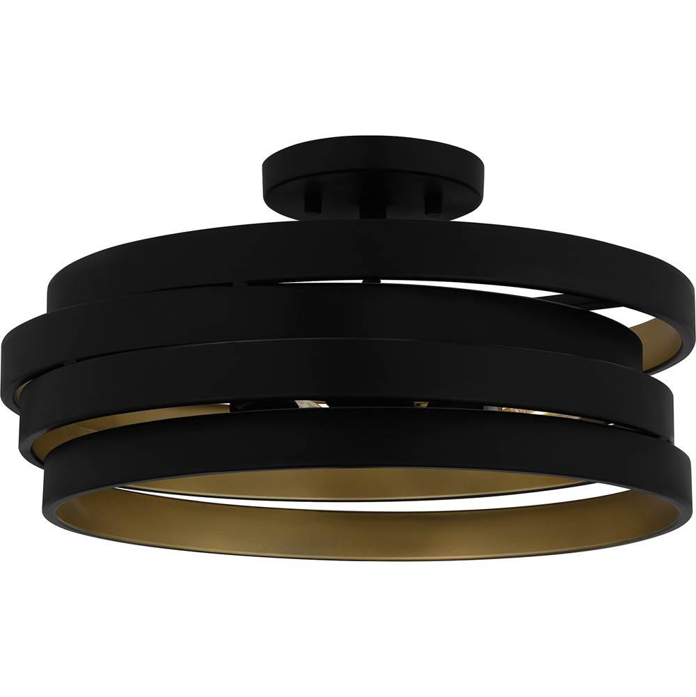 Quoizel Inc QSF6223MBK Semi-Flush Mount Lighting