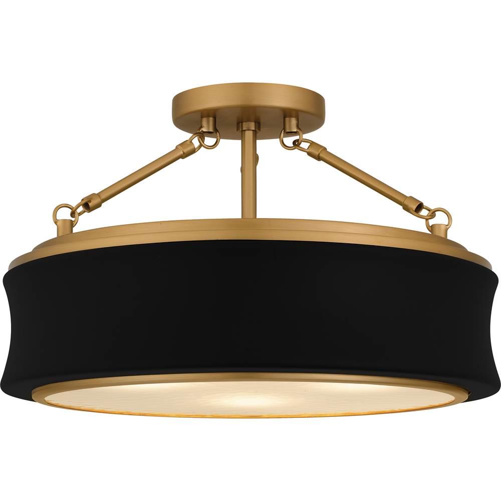 Quoizel Inc QSF6801MBK Semi-Flush Mount Lighting