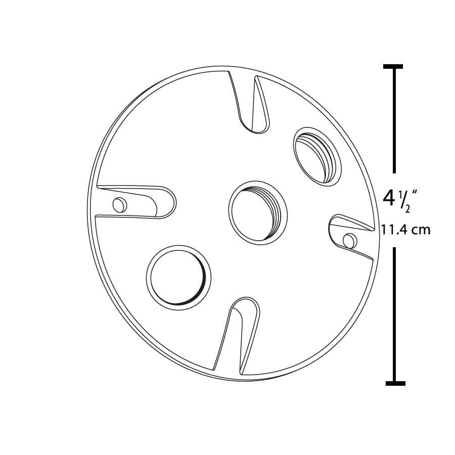 RAB Lighting C103B Weatherproof Round Box Covers