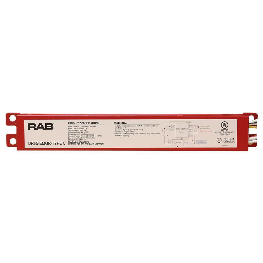 RAB Lighting DRI-5-EMGR-TYPE-C LED Drivers