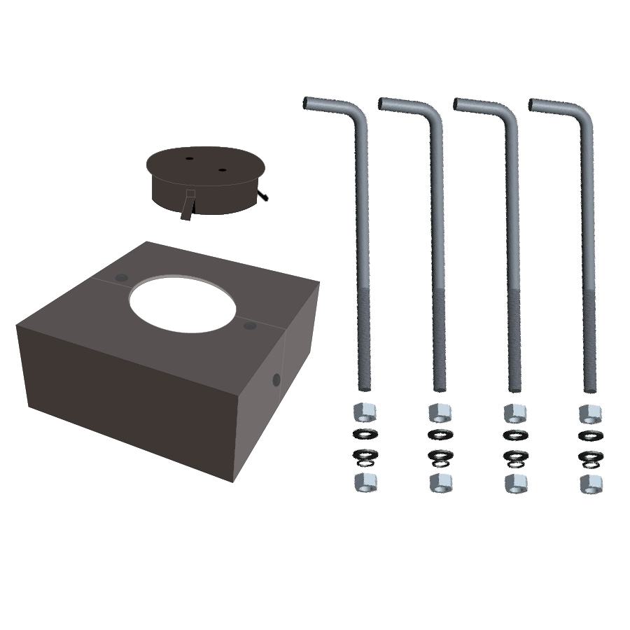 RAB Lighting ABK4-11-BCK-R4 Pole Support Products