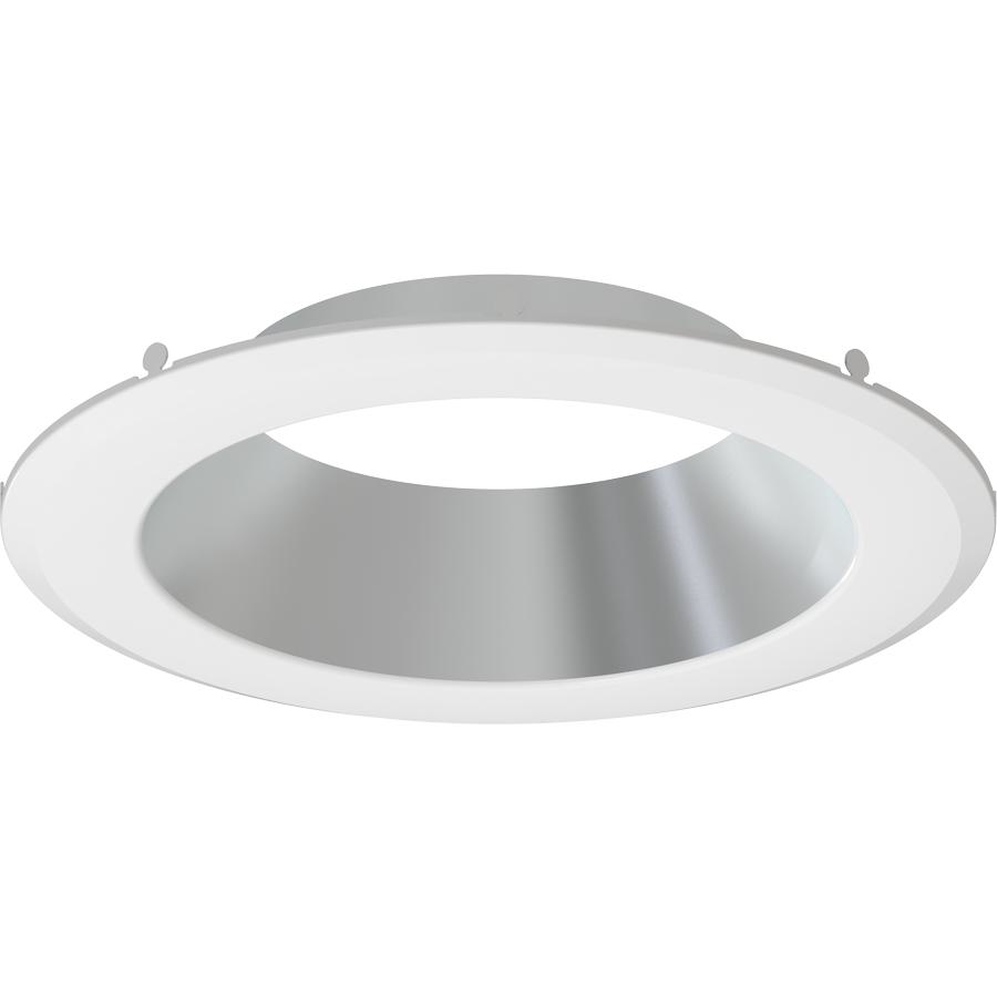 RAB Lighting DLTRIM/CRLEDFA8R-HW Color Trim, For Use With Commercial Downlights, Round Shape, Smooth Style, Aluminum