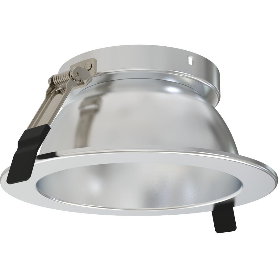RAB Lighting ND22T-6HRHZ ND22T Round Trim Reflector, 6 in ID, LED Lamp, For Use With ND22 Downlight, Aluminum